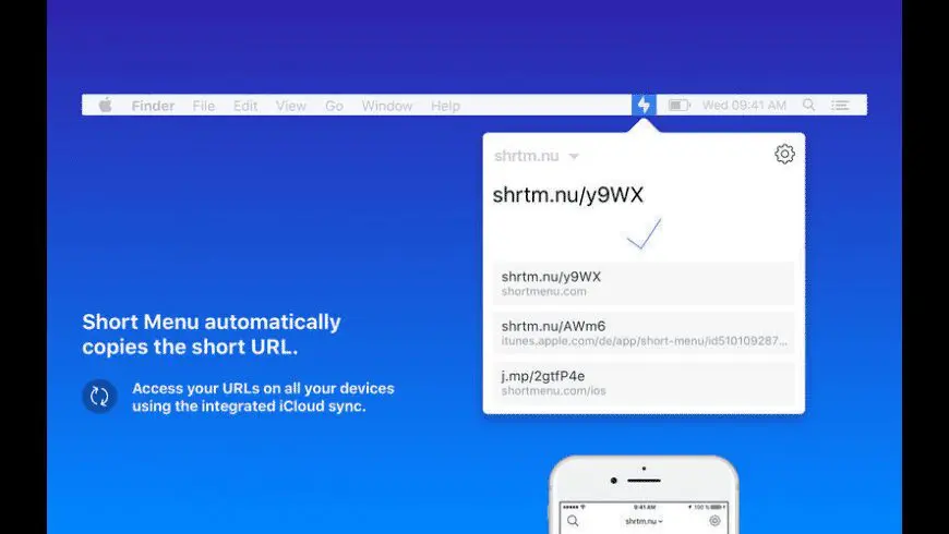 Short Menu Screenshot Mac App