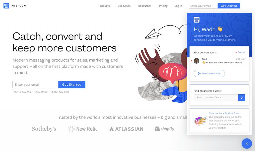 Intercom Chat Screenshot