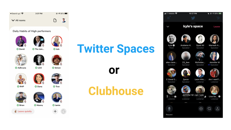 Which is better for audio – Twitter Spaces or Clubhouse?