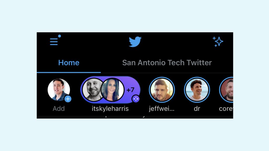 Twitter Spaces Timeline Screenshot