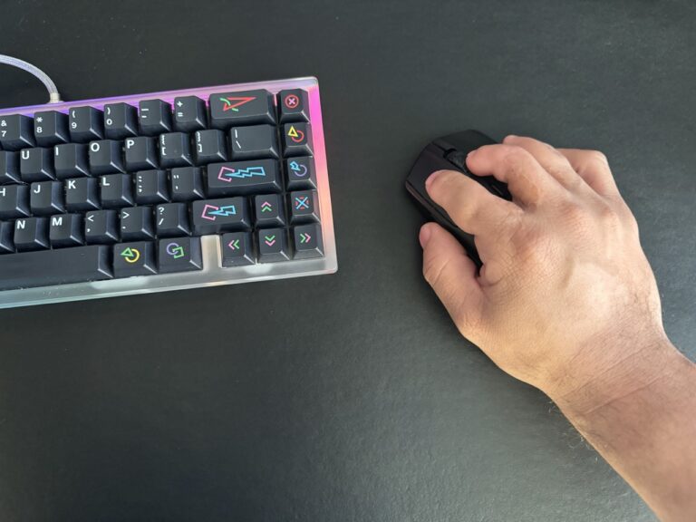 My Right Hand Using a Mouse with a Keyboard on the Left
